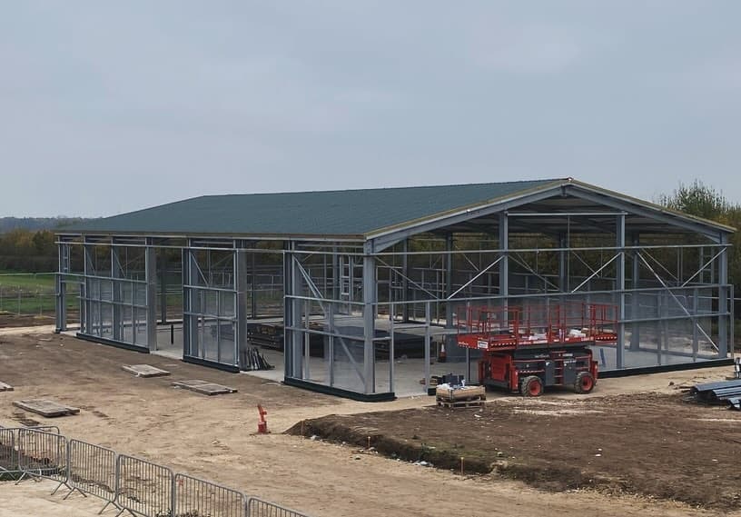 Completed steel structure